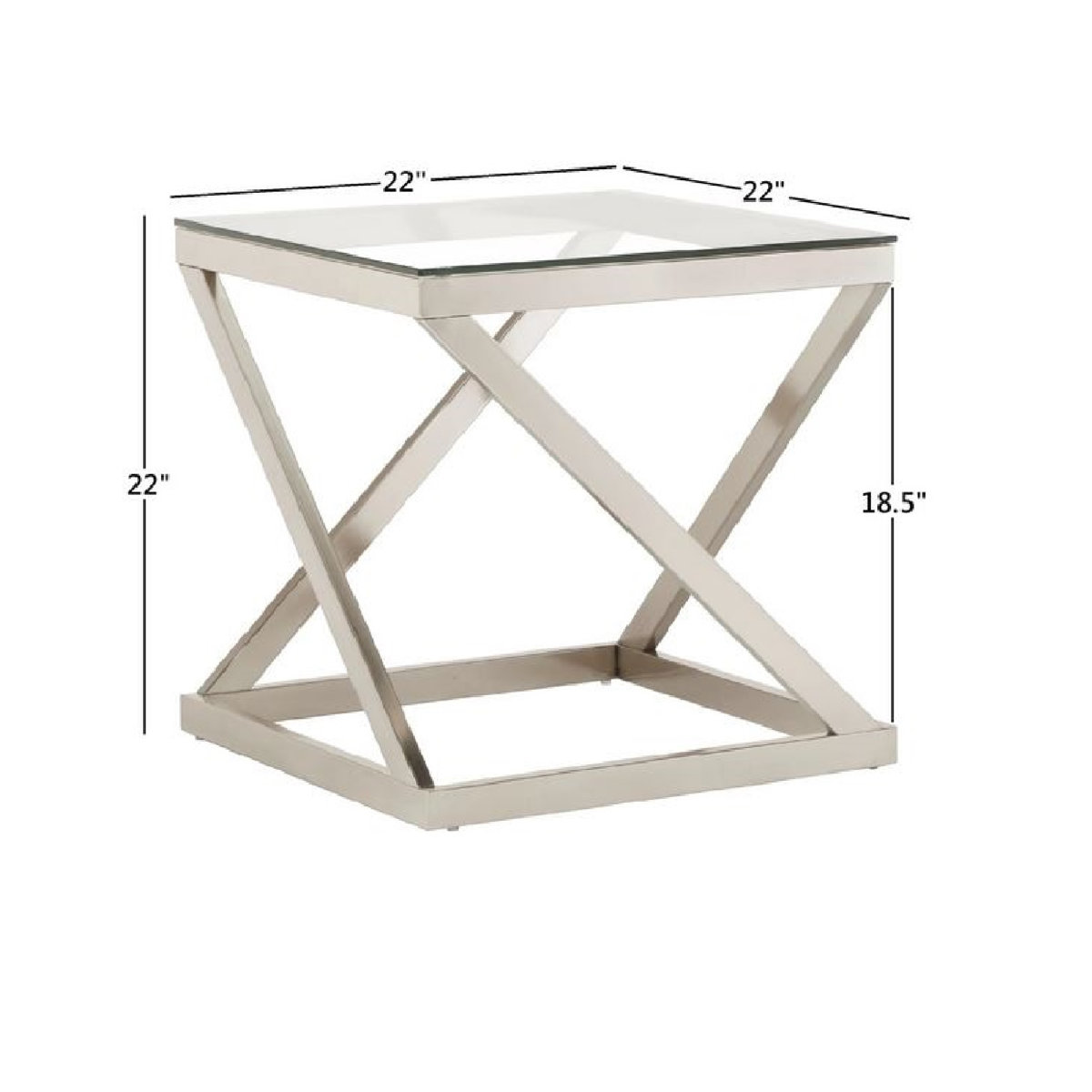 Wade Logan® Horncastle Glass Abstract End Table & Reviews Wayfair.ca
